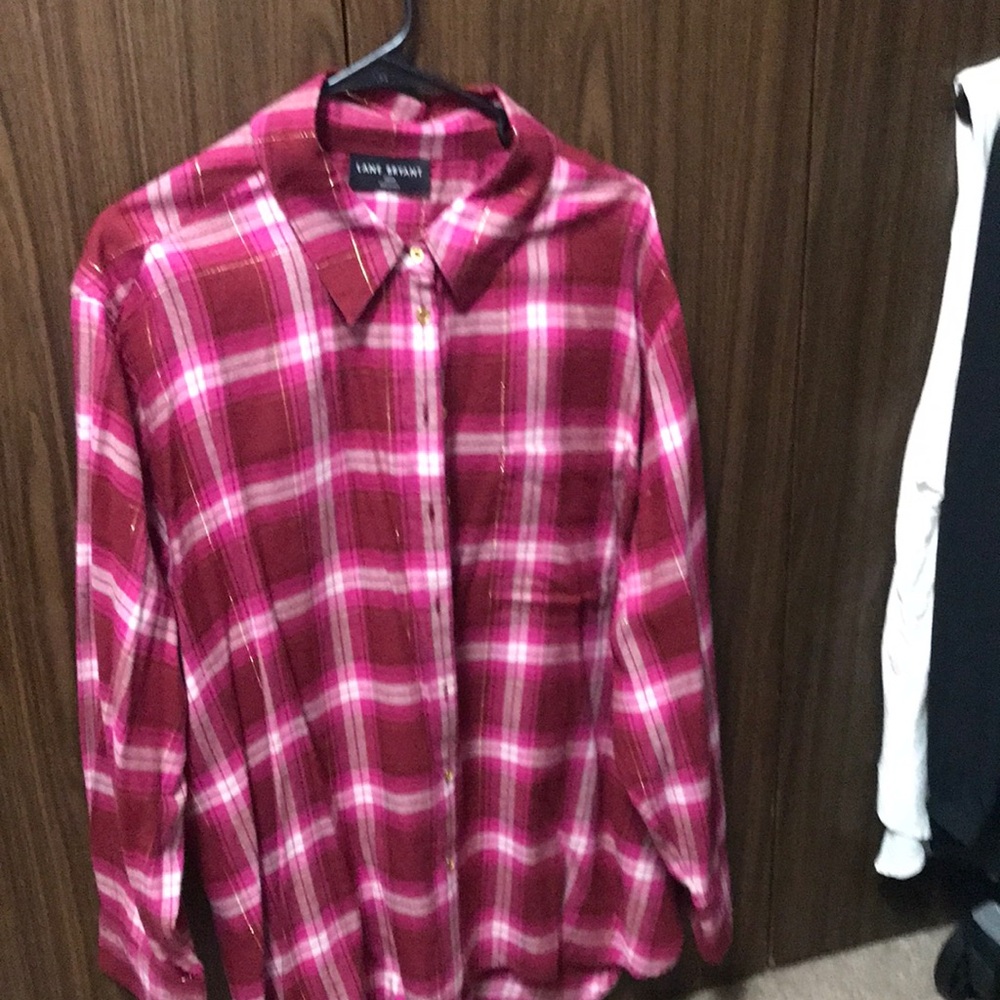 Size 4x Lane Bryant plaid flannel shirt
